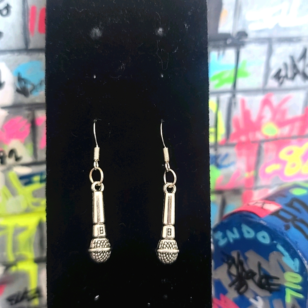 Hand Made Microphone Earrings